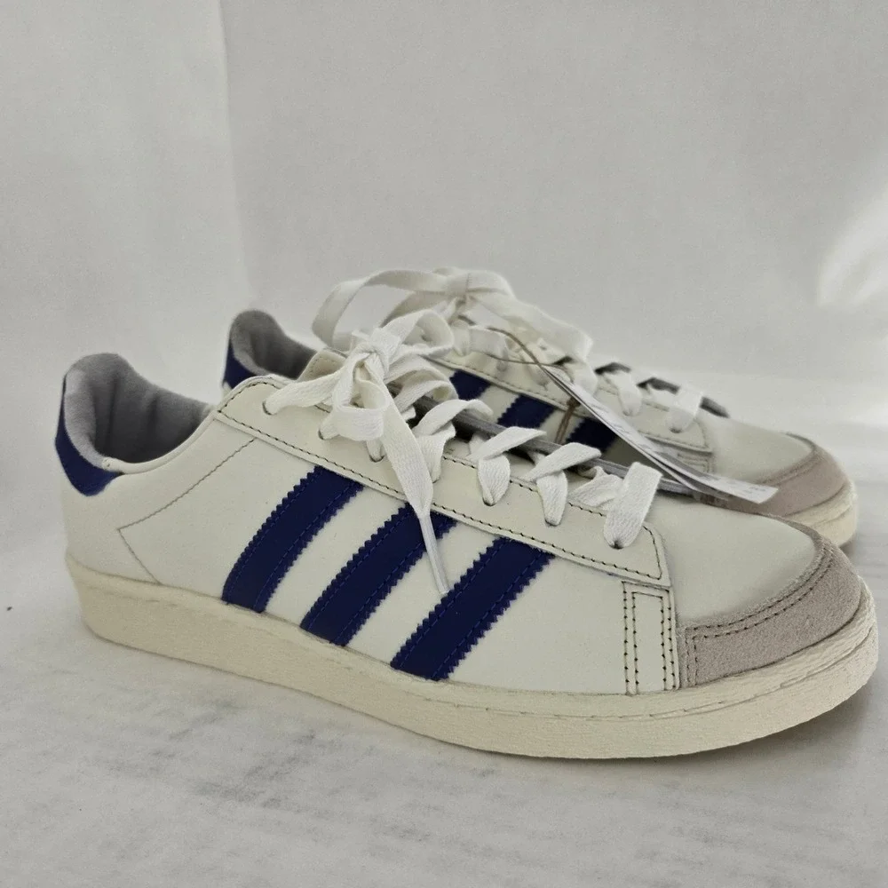 Adidas Jabbar Lo Off White Royal Blue Kareem Abdul-Jabbar Shoes JI0150 Mens 7.5